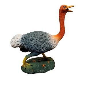 Ostrich like Figurine Realistic Detailed Flightless Bird Prehistoric